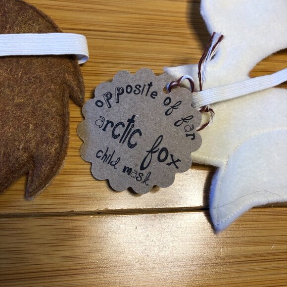 5 Woodland Animals Handmade Soft Felt Children's Masks Halloween Lot Costume - Picture 7 of 11